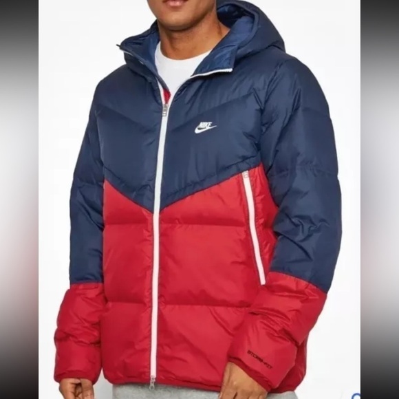 NWT Nike Down Storm-Fit Hooded Puffer Jacket Size L - Picture 1 of 10